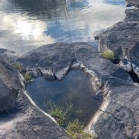 Love Heart at Falls of Clyde